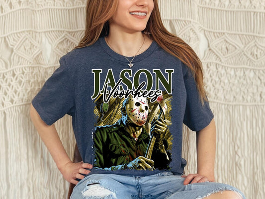 Vintage Halloween Jason Voorhees Shirt, Horror Movie Character Shirt For Gift,TS-Y-734