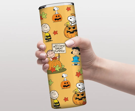 Welcome Great Pumpkin Snoopy Halloween 20oz Tumbler,C-L-829