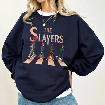 The Slayers Horror Movie Halloween Characters Crewneck,TS-Y-736