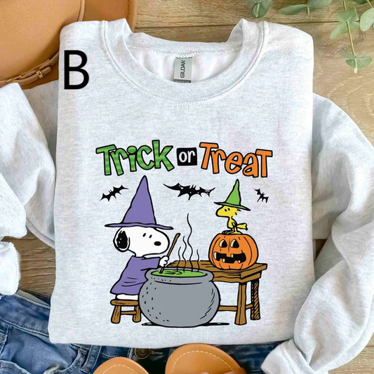 Trick Or Treat Cute Peanuts Soop Halloween Spooky T-Shirt,Crewneck,Hoodie,TS-C-817