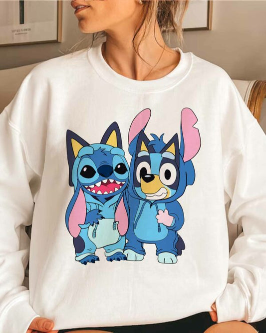 Bluey And Stitch Best Friends T-shirt,Crewneck,Hoodie,TS-CT-743